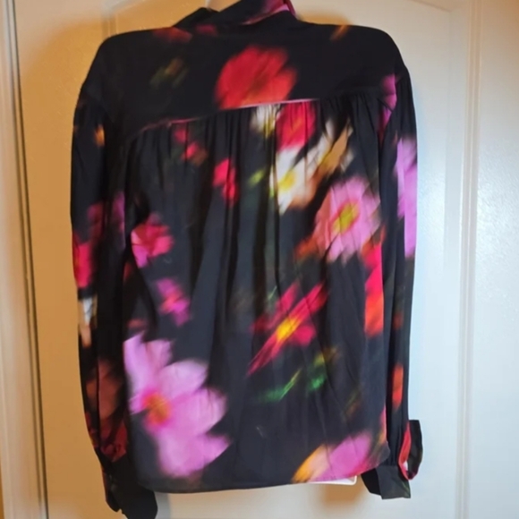 RARE HTF! Rag & Bone NY Aubrey Abstract Blouse oversized XS - Picture 7 of 8